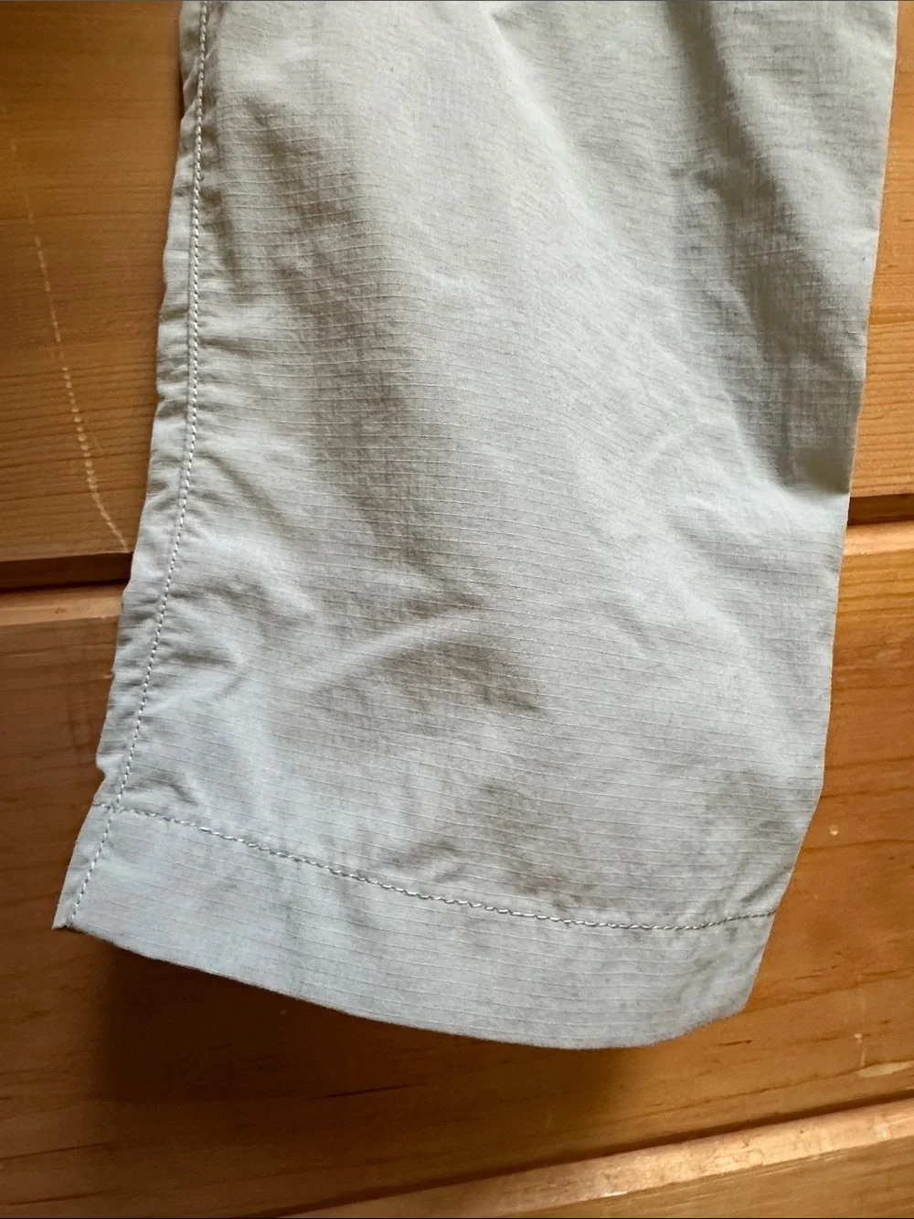 Reima Muunto tie waist sage green zip off pant tan short hiking kids 5